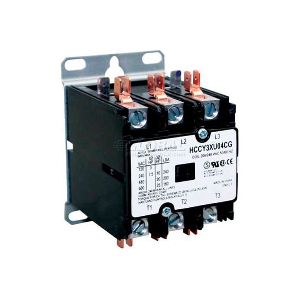 Allpoints Contactor, 3 Pole, 40/50A, 208/240V, For Blickman, 60420 44-1083-BLI - main